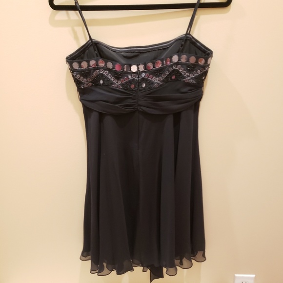 🔥 BCBG MAXAZARIA Babydoll Black Dress - Picture 3 of 6